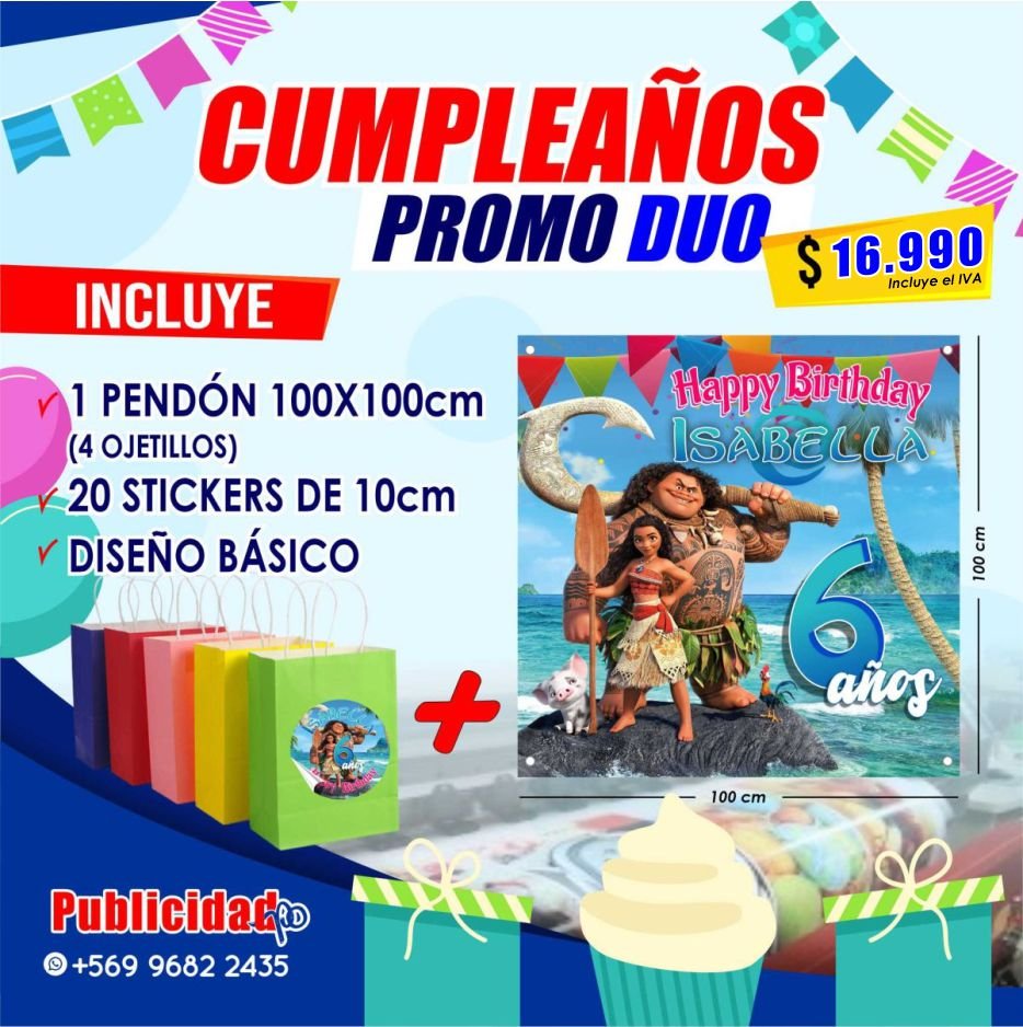 Promocion para cumpleaños